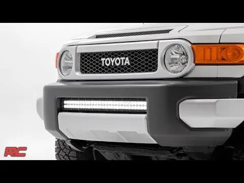 LED Light Kit | Bumper Mount | 30" Black Dual Row | Toyota FJ Cruiser (07-14) Rough Country