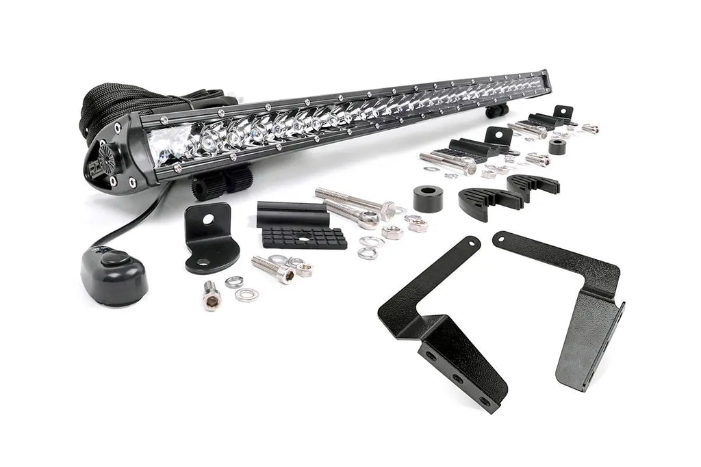 LED Light Kit | Bumper Mount | 30" Chrome Single Row | Toyota Tundra (14-21) Rough Country