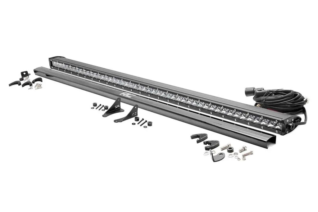 LED Light Kit | Cowl Mount | 50" Chrome Single Row | Jeep Wrangler JL (18-23) Rough Country