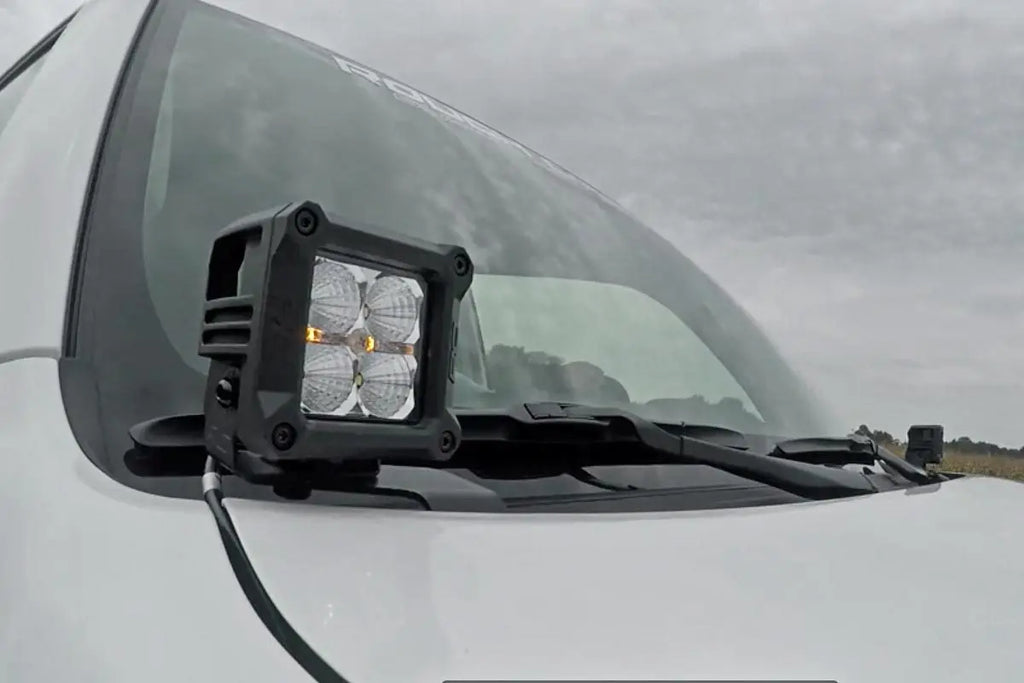 LED Light Kit | Ditch Mount | 2" Black Spot Pair | Toyota 4Runner (10-23) Rough Country