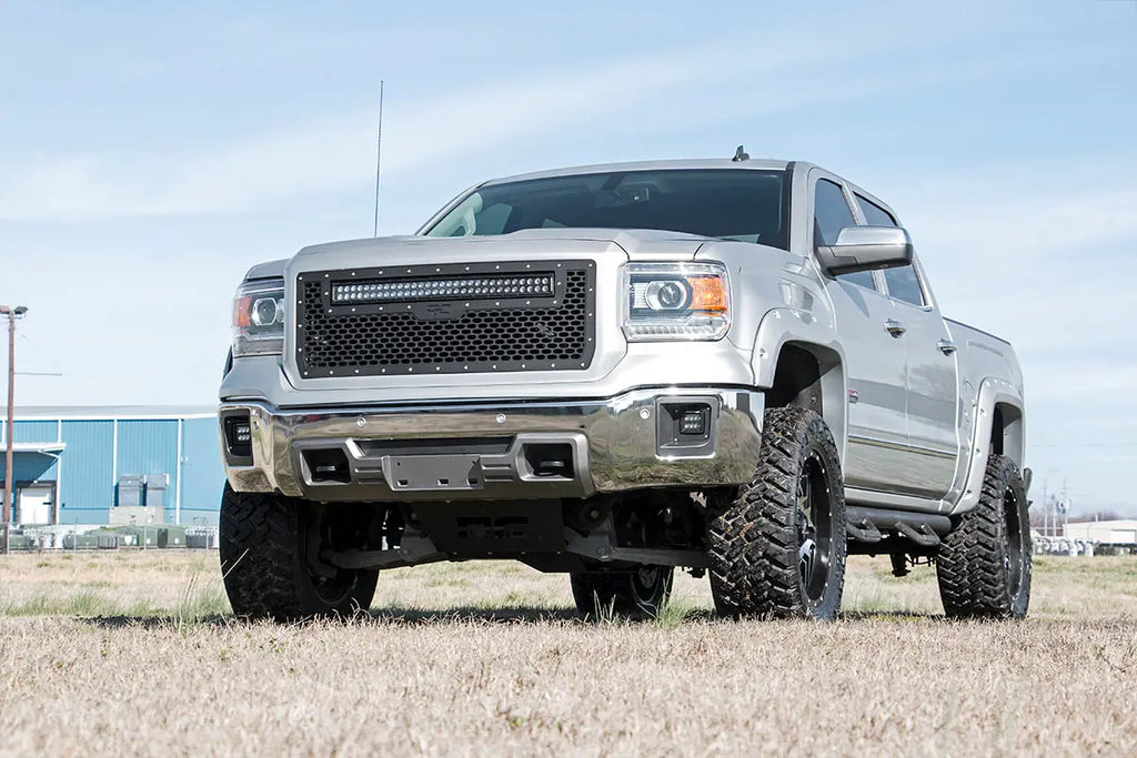 LED Light Kit | Fog Mount | 2" Black Pair | GMC Sierra 1500 (14-15) Rough Country