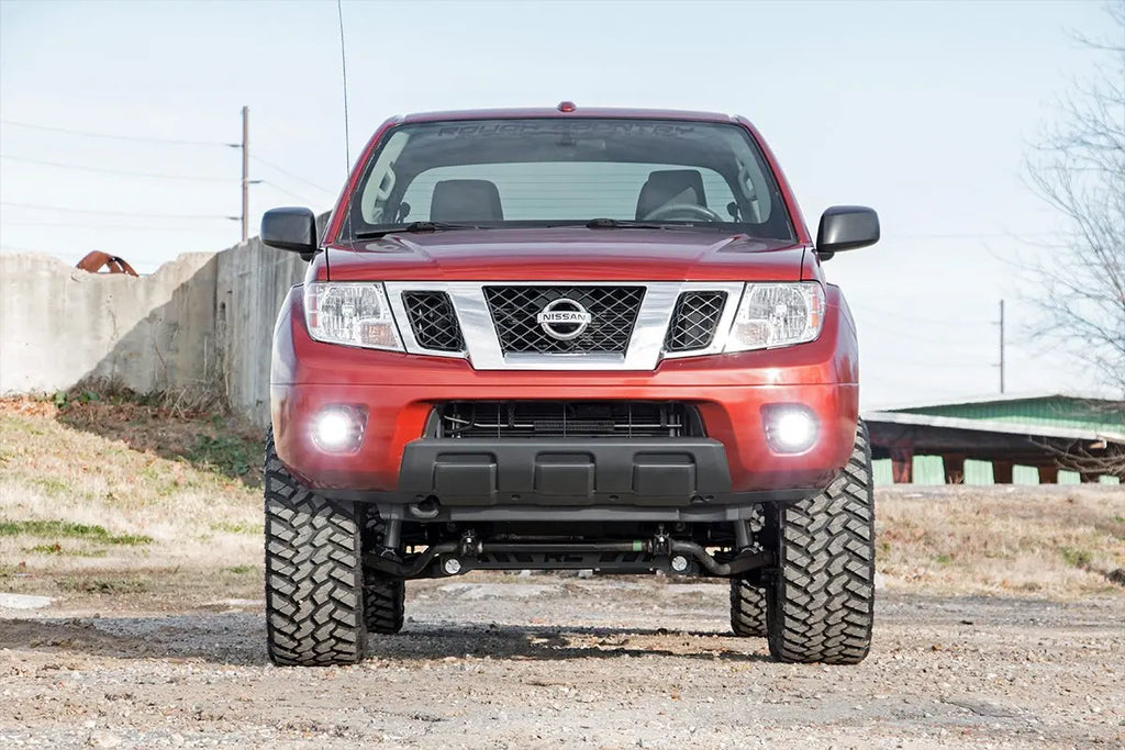 LED Light Kit | Fog Mount | 2" Black Pair | Spot | Nissan Frontier (05-20) Rough Country