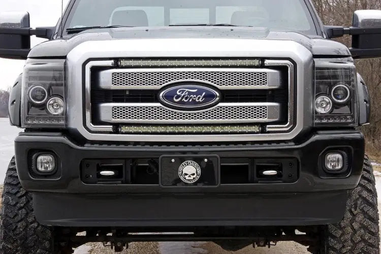 LED Light Kit | Grill Mount | 30" Chrome Single Row | Ford F-250/F-350 Super Duty (11-16) Rough Country