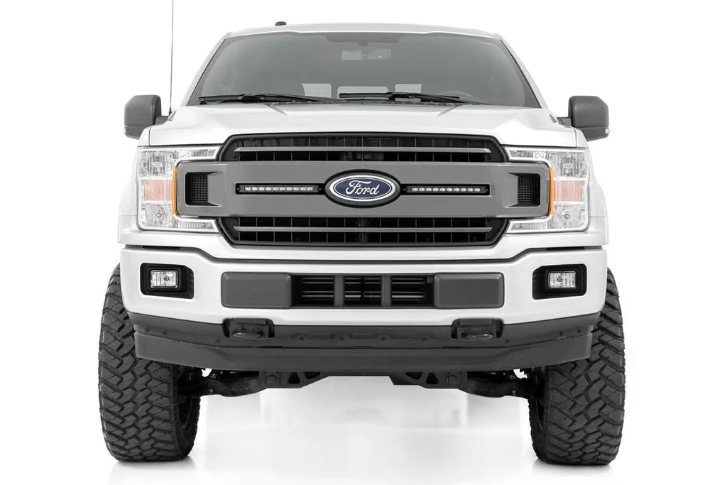 LED Light Kit | Grille Mount | 10" Chrome Slimline Pair | Ford F-150 (18-20) Rough Country