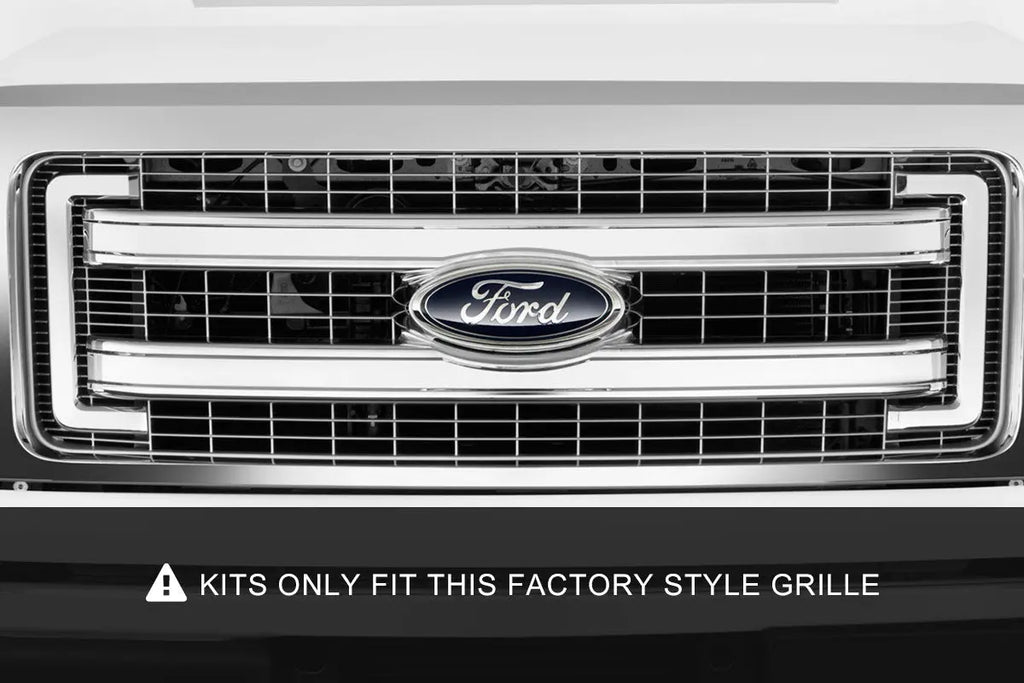 LED Light Kit | Grille Mount | 30" Chrome Single Row | Ford F-150 (09-14) Rough Country