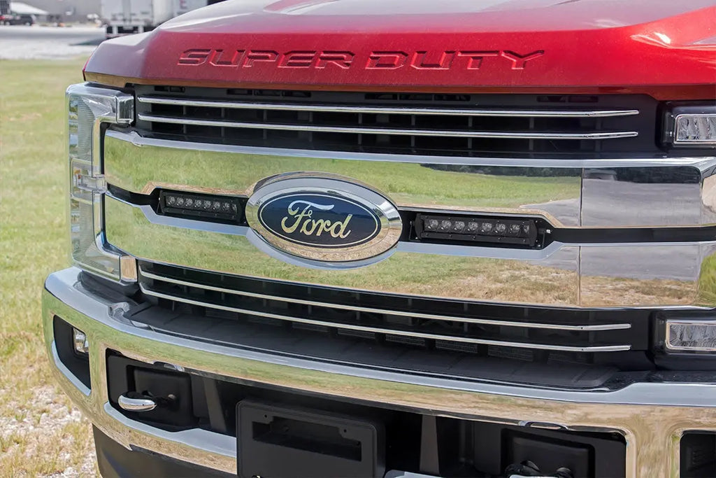 LED Light Kit | Grille Mount | 8" Black Pair | Ford F-250 Super Duty (17-19) Rough Country