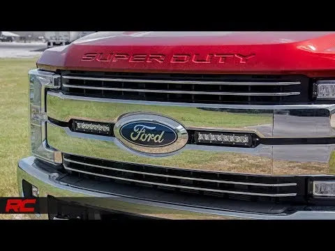 LED Light Kit | Grille Mount | 8" Chrome Pair | Ford F-250 Super Duty (17-19) Rough Country
