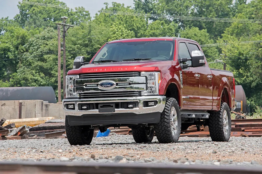 LED Light Kit | Grille Mount | 8" Chrome Pair | Ford F-250 Super Duty (17-19) Rough Country
