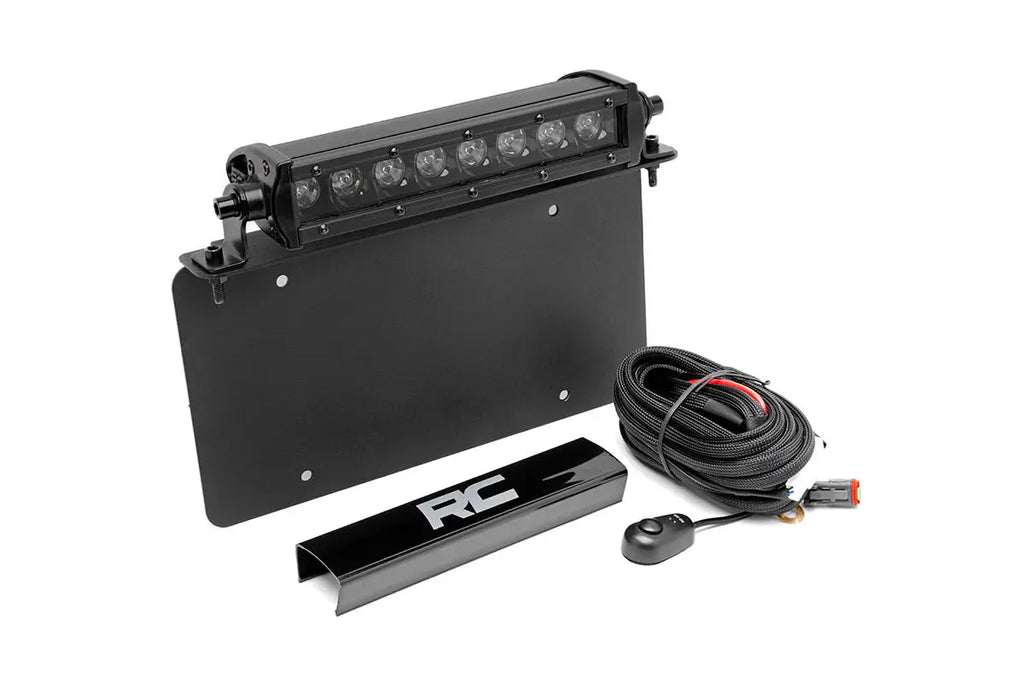 LED Light Kit | License Plate Mount | 8" Single Row Black Series Rough Country