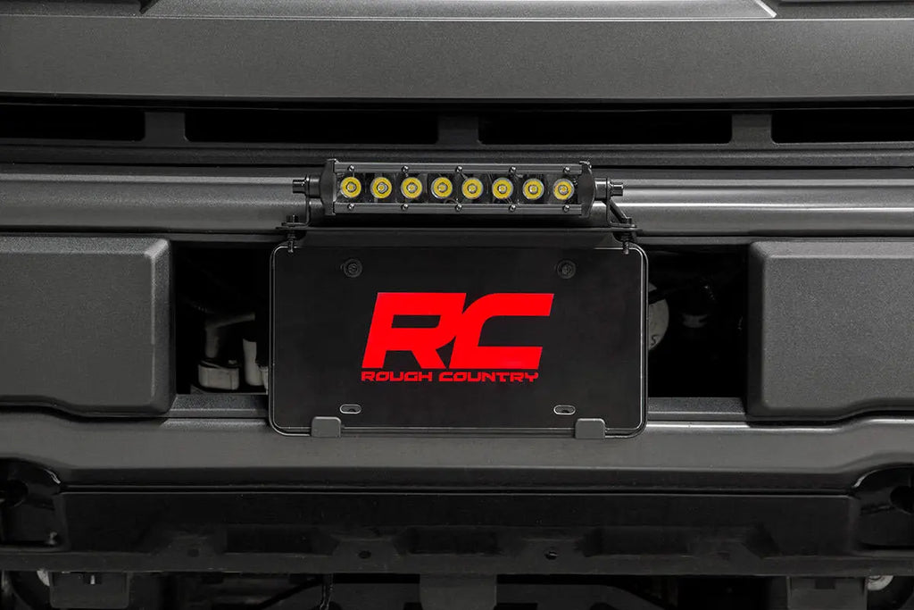 LED Light Kit | License Plate Mount | 8" Single Row Black Series Rough Country