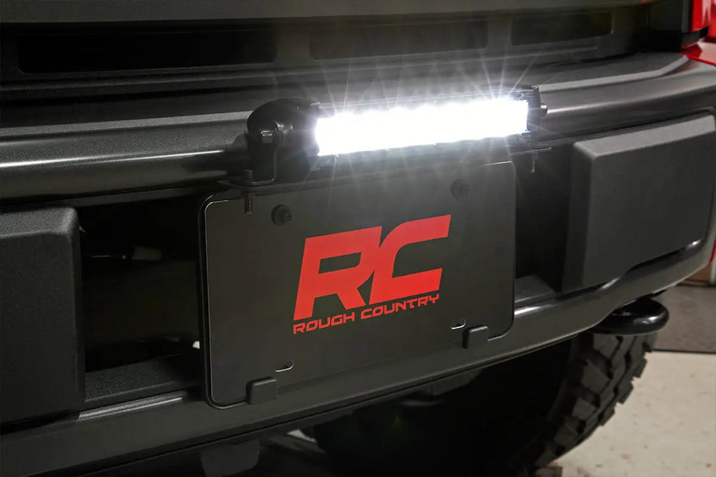 LED Light Kit | License Plate Mount | 8" Single Row Black Series Rough Country