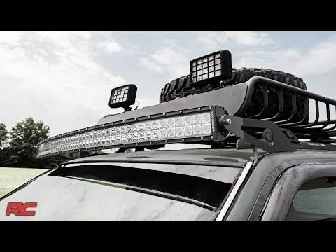 LED Light Mount | Upper Windshield | 50" Curved | Jeep Grand Cherokee ZJ (93-98) Rough Country