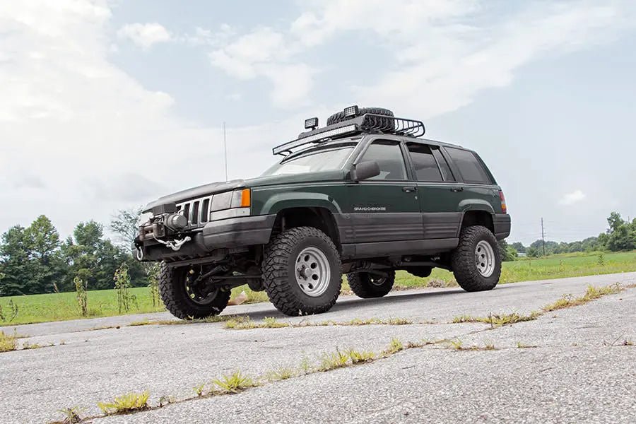 LED Light Mount | Upper Windshield | 50" Curved | Jeep Grand Cherokee ZJ (93-98) Rough Country