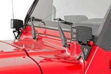 Load image into Gallery viewer, Light Mounts | Lower Windshield | Jeep Wrangler TJ 4WD (1997-2006) Rough Country