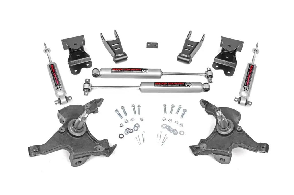 Lowering Kit | 2 Inch FR | 4 Inch RR | Chevy C1500/K1500 Truck (88-99) Rough Country