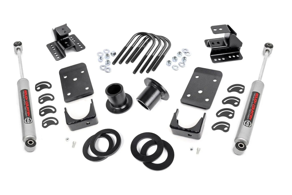 Lowering Kit | Spr Drop | 1-2"FR | 4"RR | Chevy/GMC 1500 (07-13) Rough Country