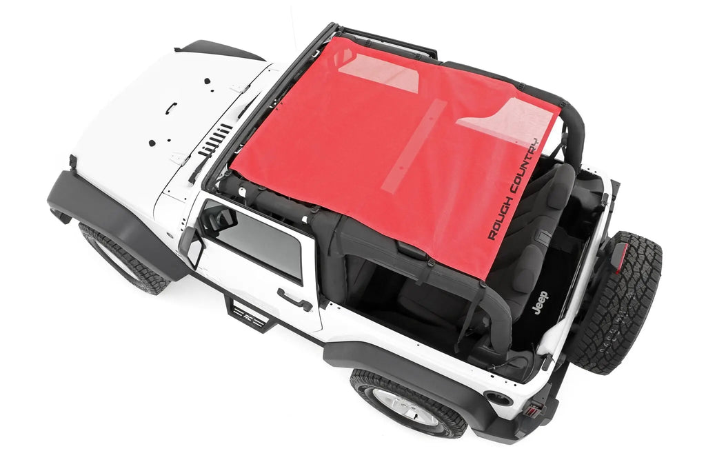 Mesh Bikini Top Plus | Red | Jeep Wrangler JK 4WD (2007-2018) Rough Country