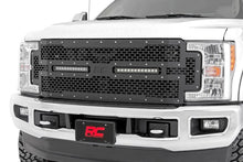 Load image into Gallery viewer, Mesh Grille | 12" Dual Row LED | Black | Ford F-250/F-350 Super Duty (17-19) Rough Country