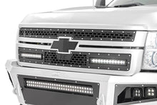 Load image into Gallery viewer, Mesh Grille | 12" Single Row LED Pair | Black | Chevy Silverado 2500 HD/3500 HD (11-14) Rough Country
