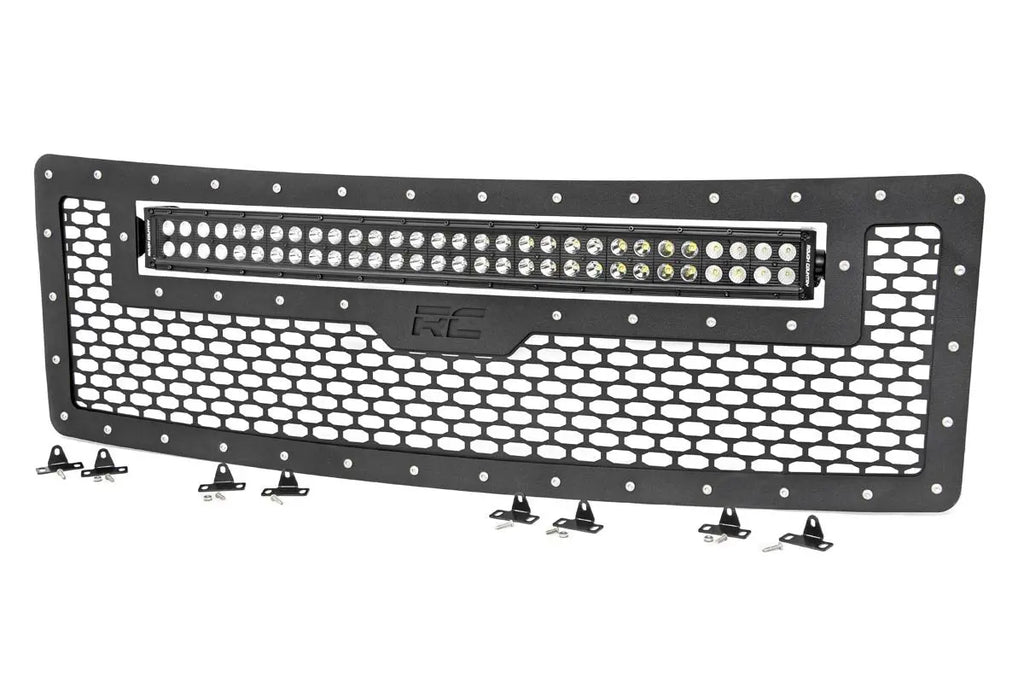 Mesh Grille | 30" Dual Row LED | Black | Ford F-150 2WD/4WD (09-14) Rough Country