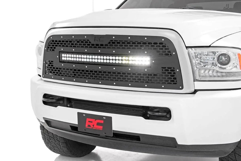 Mesh Grille | 30" Dual Row LED | Black | Ram 2500/3500 (13-18) Rough Country