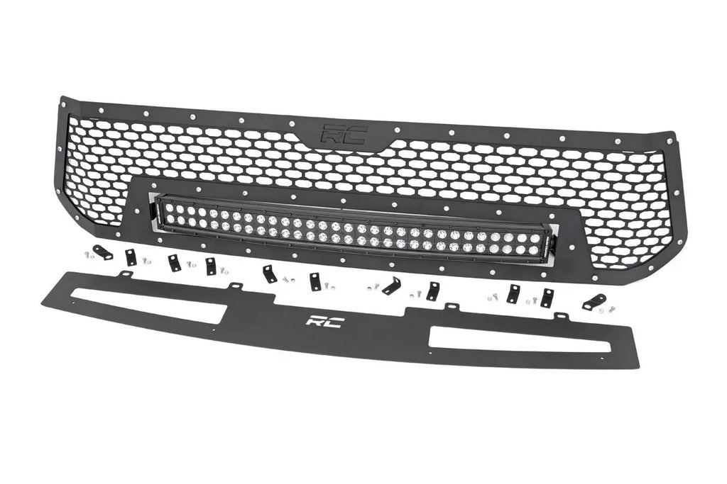 Mesh Grille | 30" Dual Row LED | Black | Toyota Tundra (14-17) Rough Country