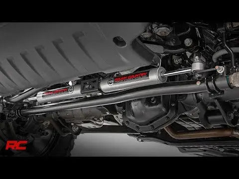 N3 Steering Stabilizer | Dual | 2.5-8 Inch Lift | Jeep Gladiator JT (20-22)/Wrangler JL (18-23) Rough Country