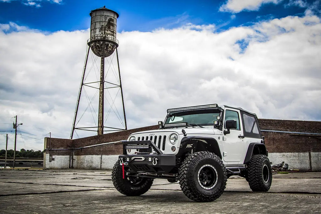 Nerf Steps | Full Length | 2 Door | Jeep Wrangler JK 4WD (12-18) Rough Country