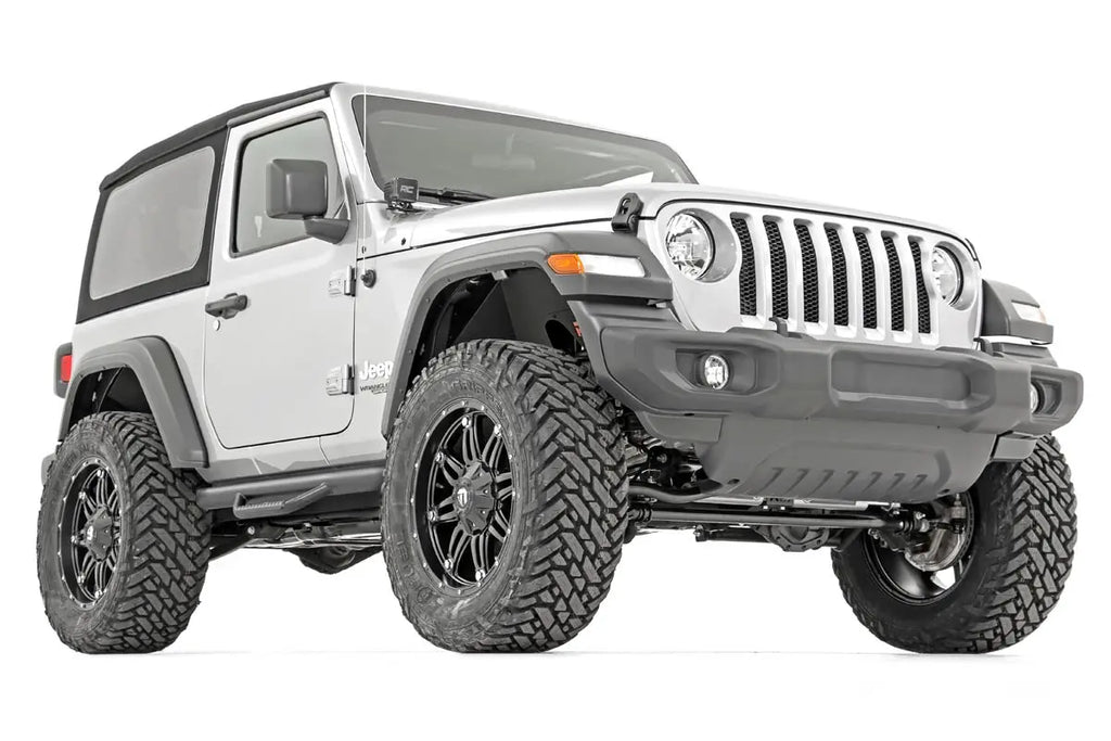 Nerf Steps | Full Length | 2 Door | Jeep Wrangler JL 4WD (18-23) Rough Country