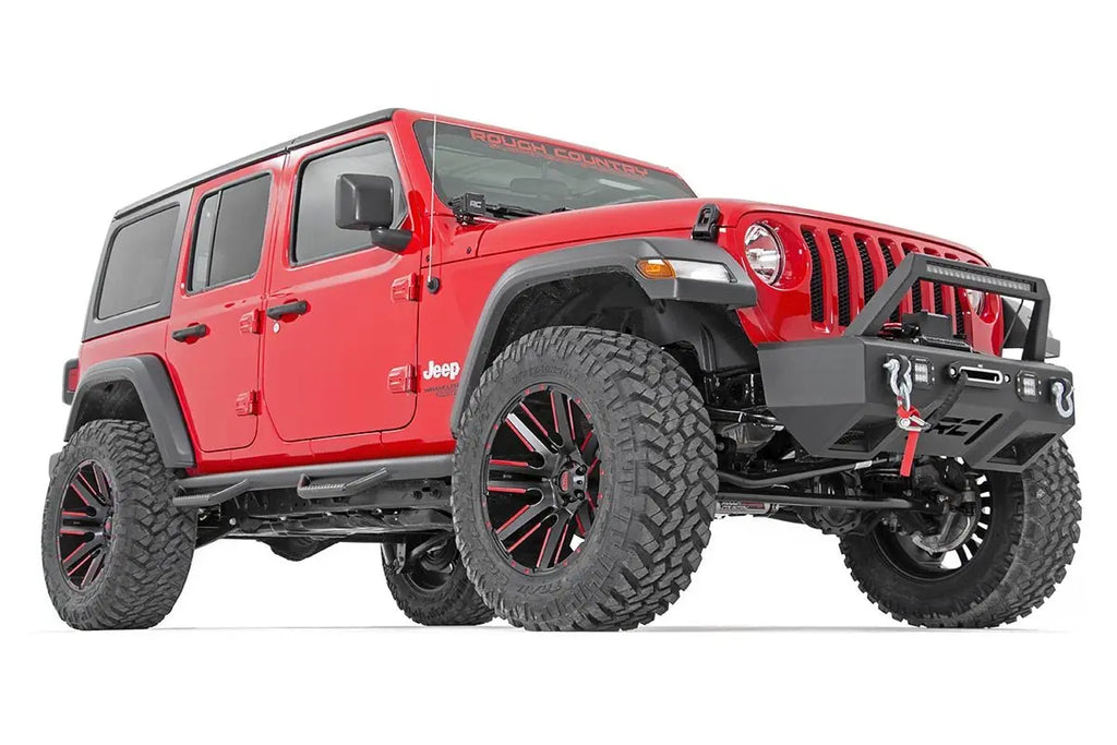 Nerf Steps | Wheel to Wheel | 4 Door | Jeep Wrangler JL 4WD (18-23) Rough Country