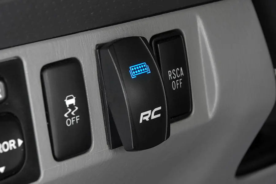 Rocker Switch | 2x1 with Logo | Blue Back Light Rough Country