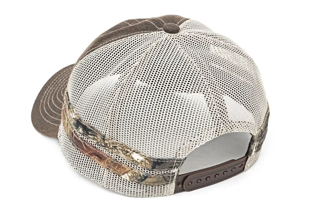 Rough Country Hat | Mesh | Rough Country Patch | Brown/Camo Rough Country