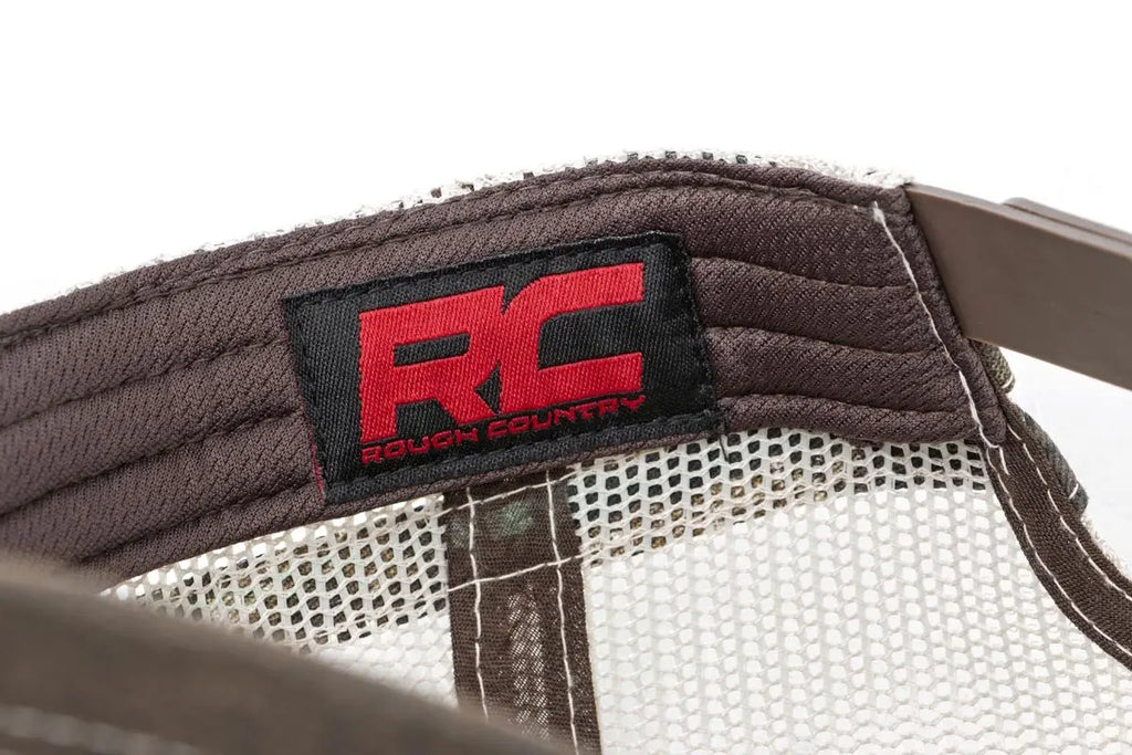 Rough Country Hat | Mesh | Rough Country Patch | Brown/Camo Rough Country