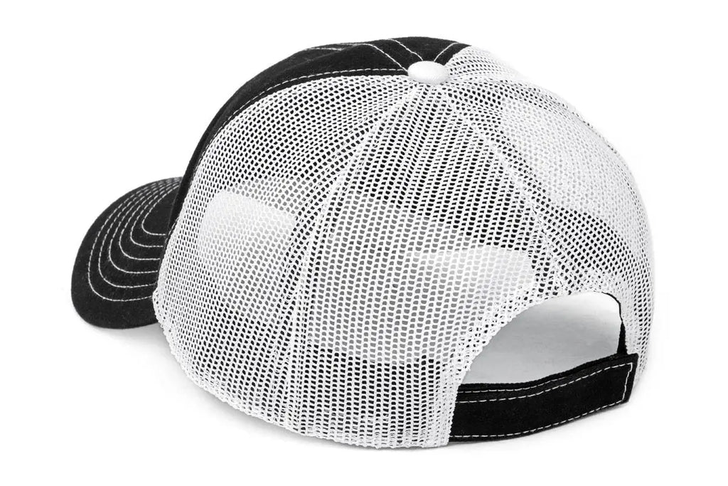 Rough Country Hat | White Mesh | Rough Country Patch | Black/Red Rough Country