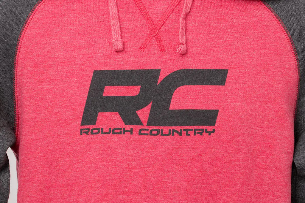 Rough Country Hoodie | Heater | Red/Gray | XL Rough Country