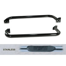 Load image into Gallery viewer, Rugged Ridge 3-In Round Tube Side Step SS 87-95 Jeep Wrangler YJ Rugged Ridge
