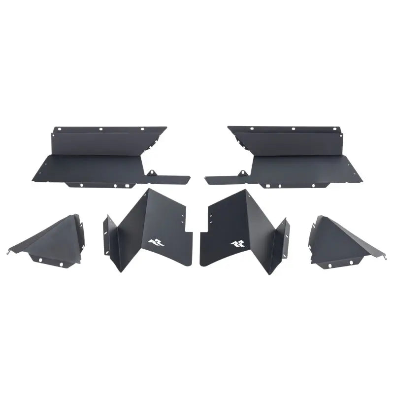 Rugged Ridge Inner Fender Liners Frnt Aluminum Black 20-21 Jeep Gladiator JT Rugged Ridge