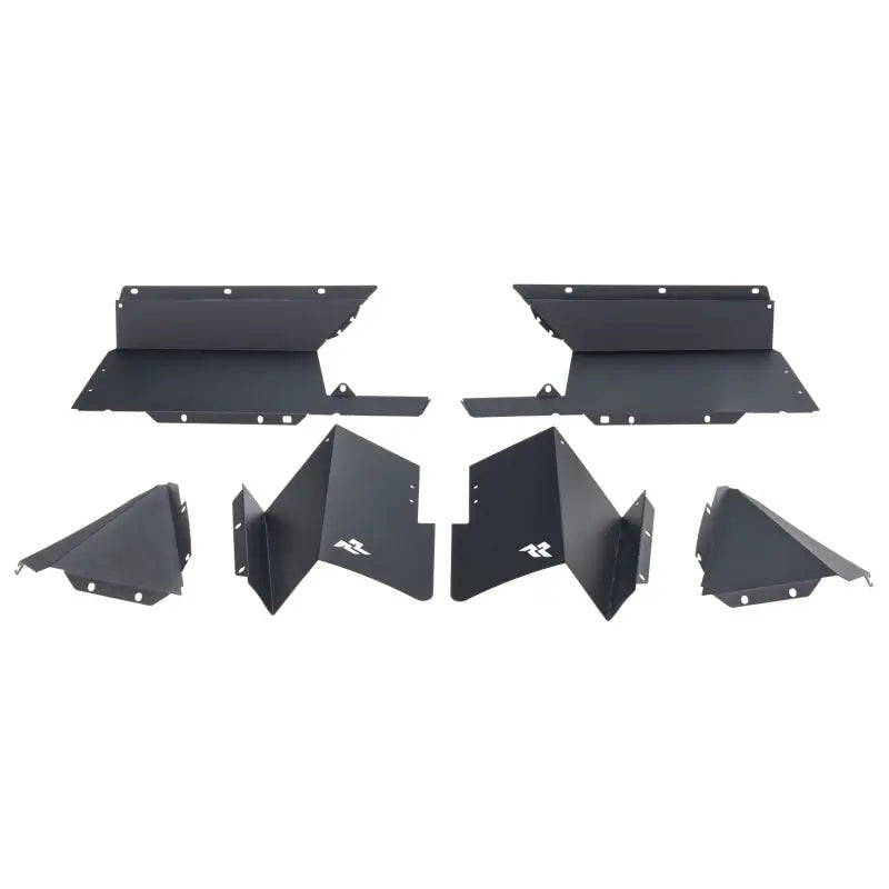 Rugged Ridge Inner Fender Liners Frnt Aluminum Black 20-21 Jeep Gladiator JT Rugged Ridge