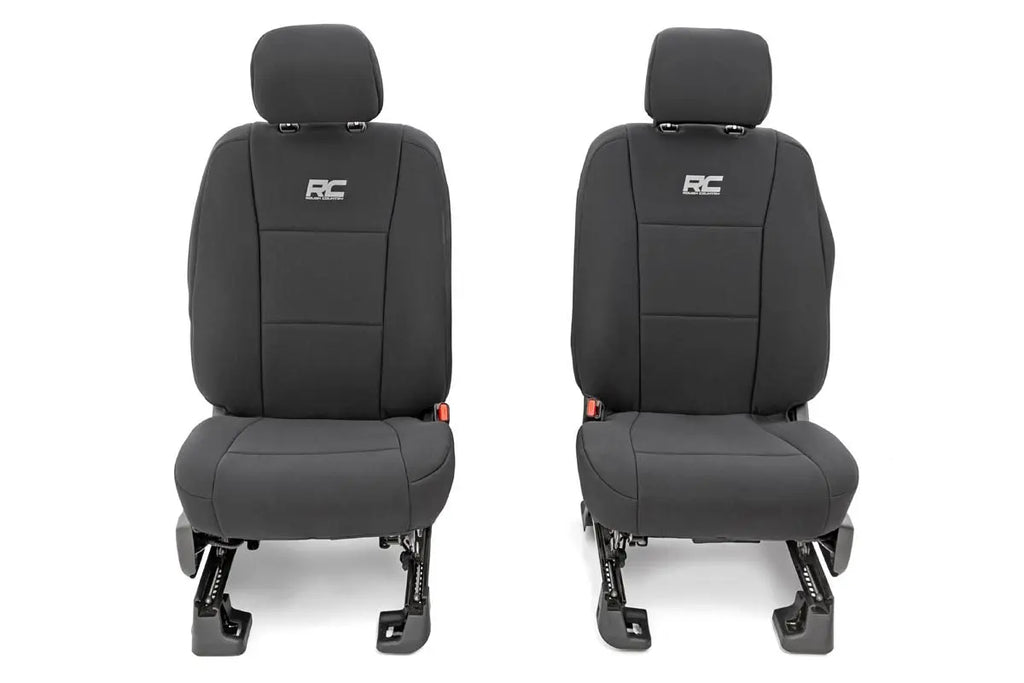 Seat Covers | FR Bucket and RR Bench | Ford F-150/Lightning/F-250/F-350 (15-23) Rough Country