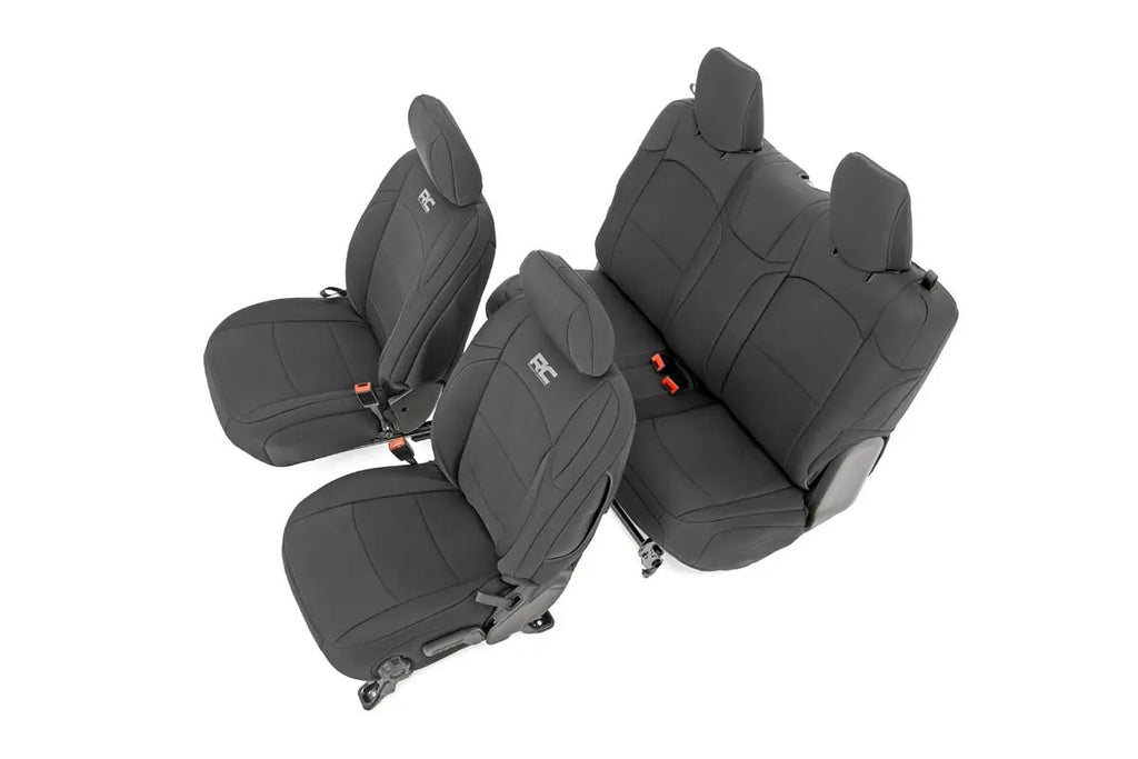 Seat Covers | Front and Rear | Jeep Wrangler JL 4WD (2018-2023) Rough Country
