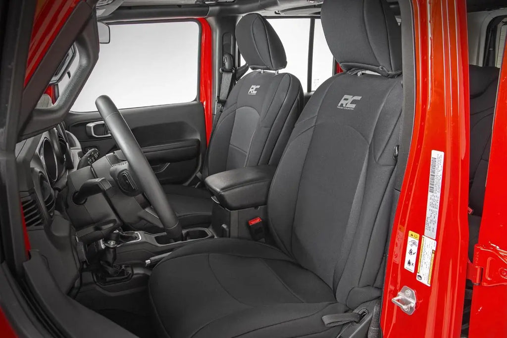 Seat Covers | Front and Rear | Jeep Wrangler JL 4WD (2018-2023) Rough Country