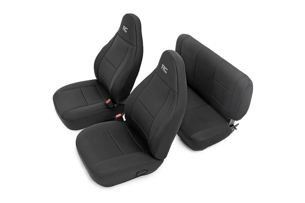 Seat Covers | Front and Rear | Jeep Wrangler TJ (03-06) 4WD Rough Country