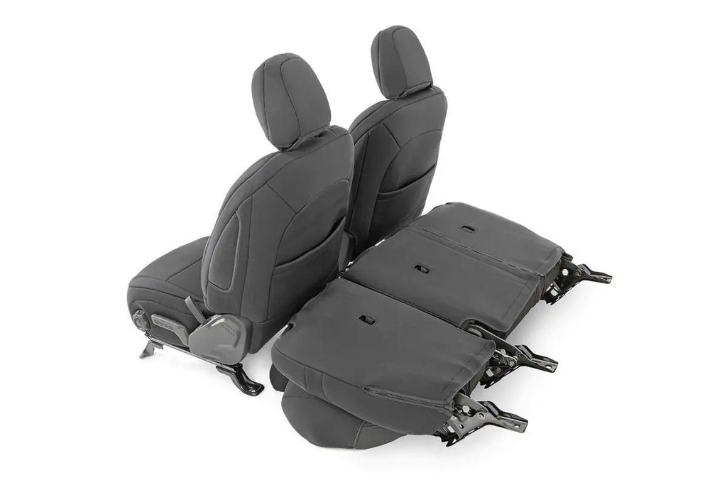 Seat Covers | Front and Rear w/ Armrest | Jeep Wrangler JL (18-23) Rough Country