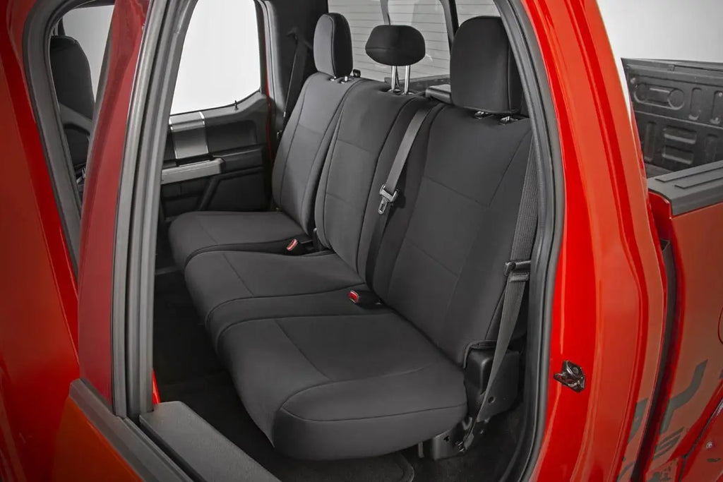 Seat Covers | Rear Bench Seat | Ford F-150/Lightning/F-250/F-350 (15-23) Rough Country