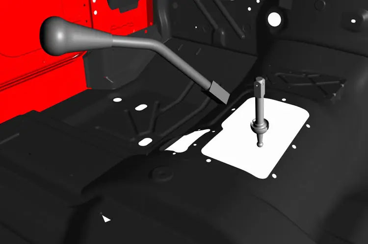 Shifter Extension | Lower Gear Selector | Jeep Wrangler TJ (97-02) Rough Country