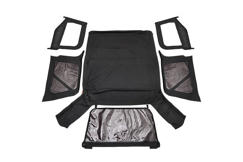 Soft Top | Replacement | Black | Half Doors | Jeep Wrangler TJ (97-06) Rough Country