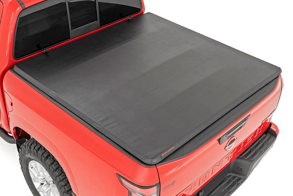 Soft Tri-Fold Bed Cover | 5' Bed | Nissan Frontier (05-21) Rough Country