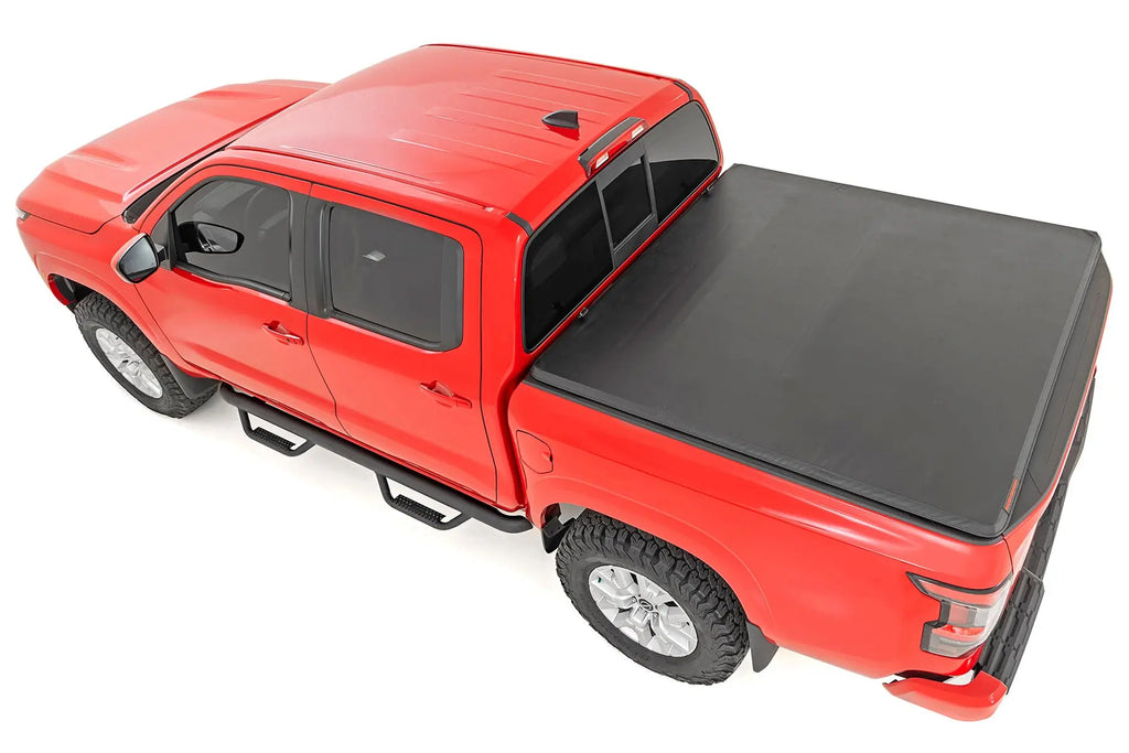 Soft Tri-Fold Bed Cover | 5' Bed | Nissan Frontier (05-21) Rough Country