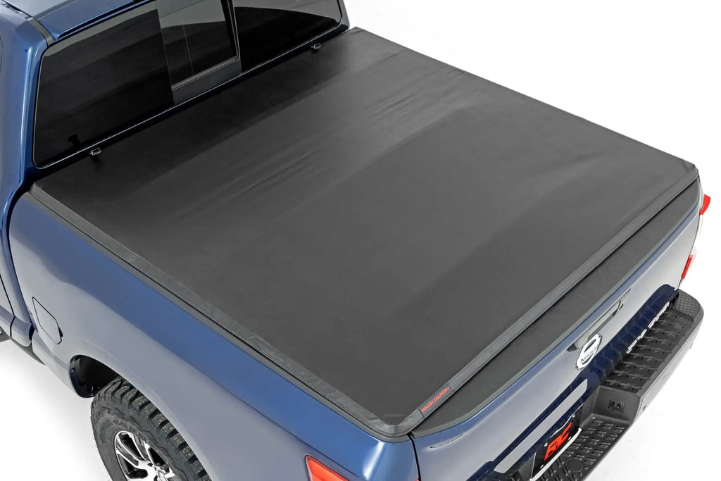 Soft Tri-Fold Bed Cover | 5'7" Bed | No Utl Trk | Nissan Titan (17-23) Rough Country