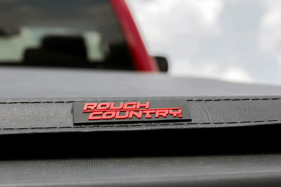 Soft Tri-Fold Bed Cover | 6'7" Bed | Chevy 1500 & Chevy/GMC 2500HD/3500HD (07-14) Rough Country